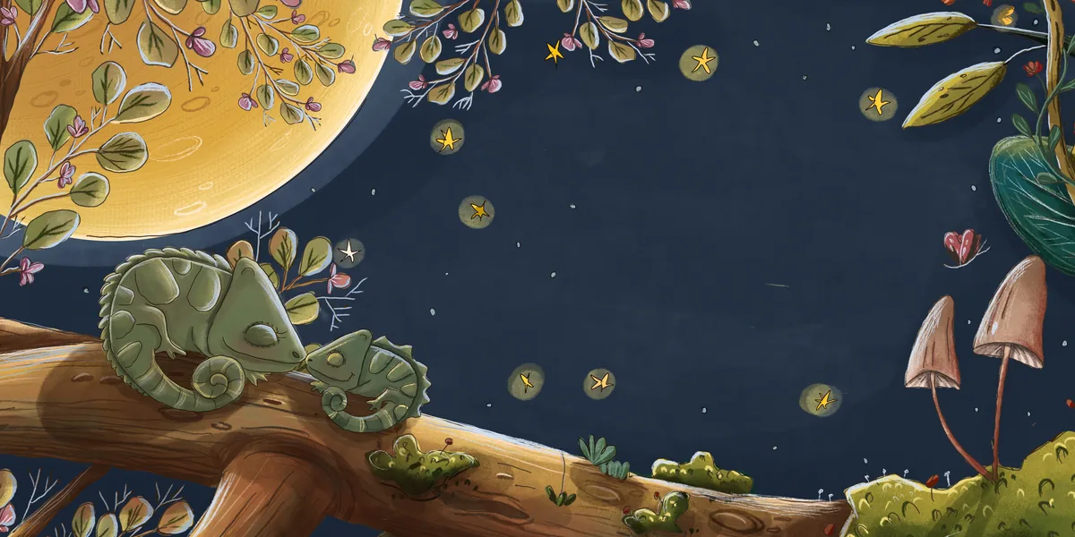 Reading Under Starry Night